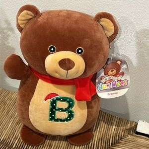 SQUISHMALLOWS HUG-MEES “Brownie” Christmas Plush Toy Animal - NEW with tags!